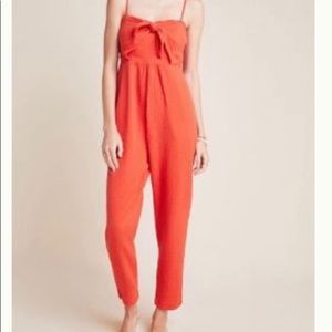 ANTHROPOLOGIE Isabel Tie Jumpsuit NWT